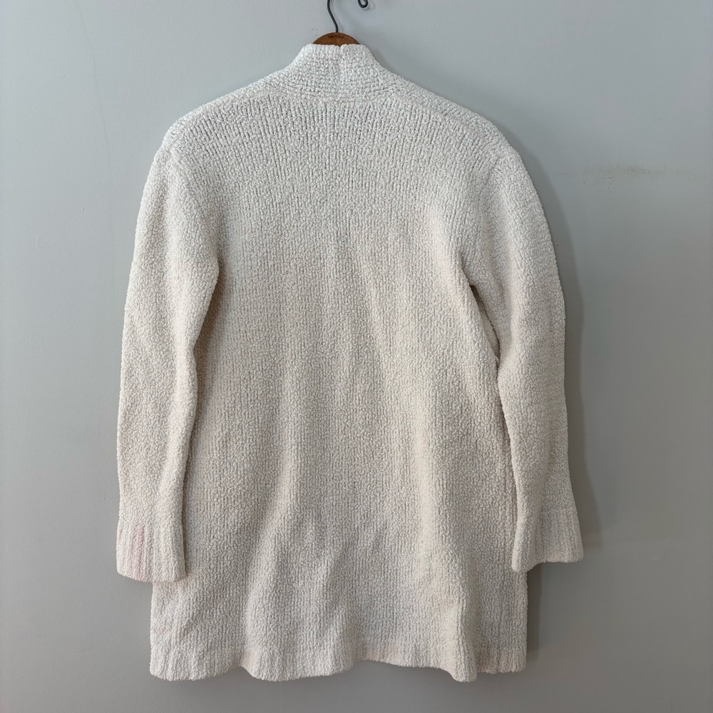 Young, Fabulous & Broke Ivory Teddy Bear Knit Open Front Cardigan – Size Small - Picture 4 of 10